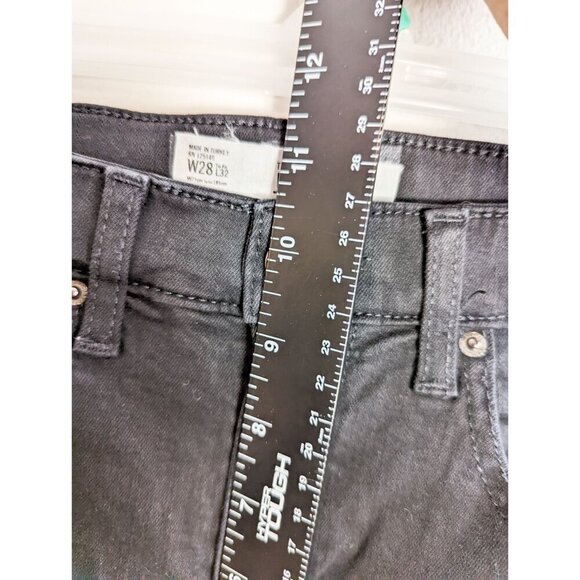 Topshop Jamie Skinny High Rise Black Denim Jeans 28 32 - Picture 10 of 13